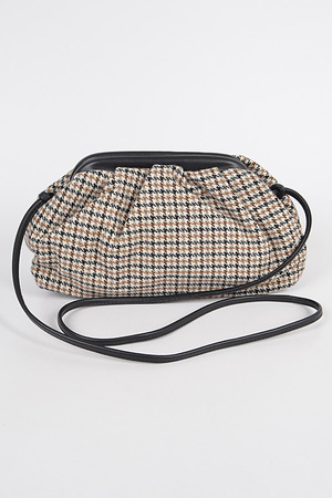 Houndstooth Pattern Cross body bag