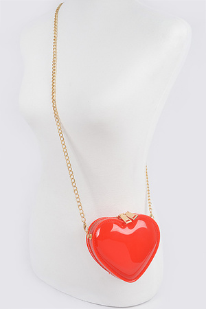 Jelly Heart Shape Mini Bag.