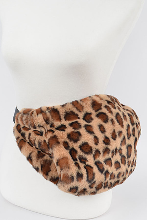 Leopard Faux Fur Fanny Pack