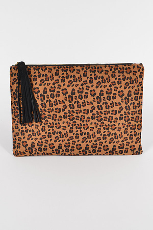Leo Super Suede Pouch