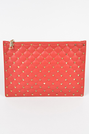 Pyramid Metal Studded Pouch