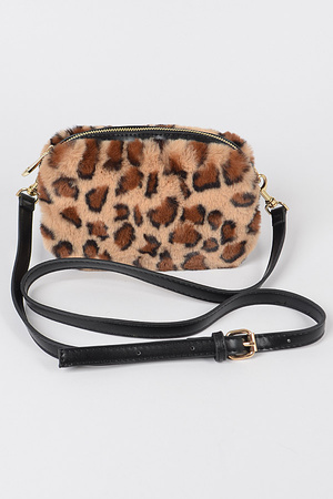 Leo Faux Fur Cross Body Bag