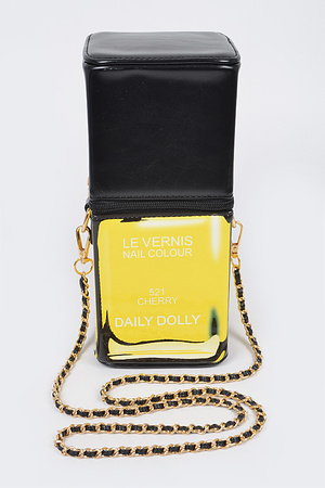 Faux Leather Nail Polish Fun Bag.