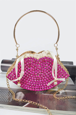 Bling Lip Cage Clutch.
