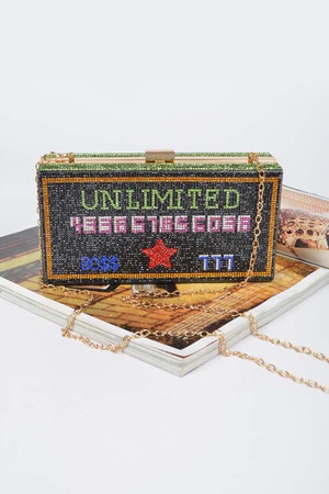 Unlimited Rhinestone Party Clutch