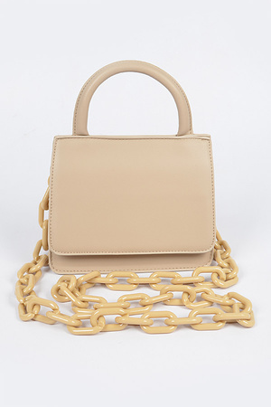 Top Handle Clutch W/Link Chain