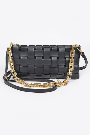 Braided Chain Crossbody Bag.