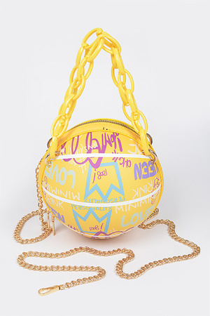 Graffiti Basketball Chain Bag