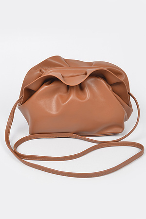 Faux leather Bow Crossbody Bag