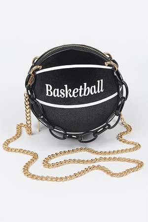 Velvet Small Basketball Bag W/Plastic Chain