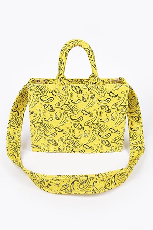 Bandana Medium Tote W/Wide Strap