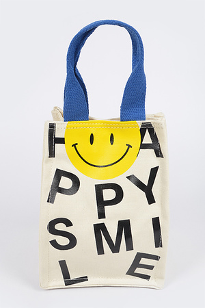 Happy Smile Canvas Bag