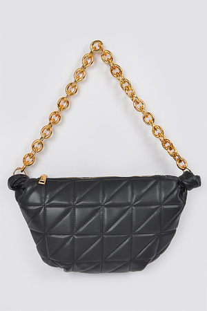Quilted Chain Fanny Pack