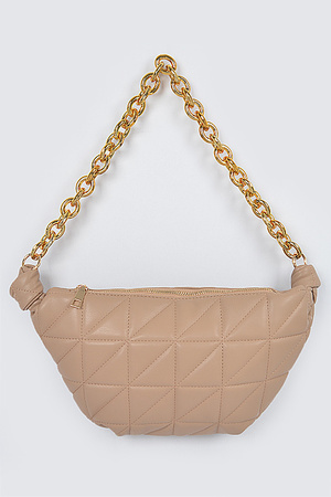 Quilted Chain Fanny Pack
