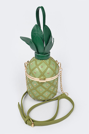 Studded Pineapple Fun Clutch