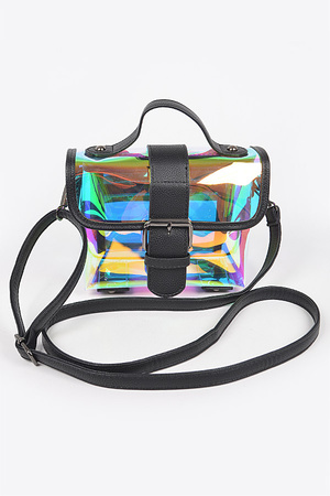 Hologram Transparent Crossbody Bag