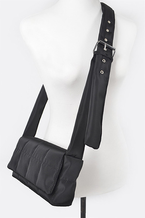 Nylon Padded Crossbody Bag