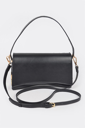 Faux Leather Shoulder Bag