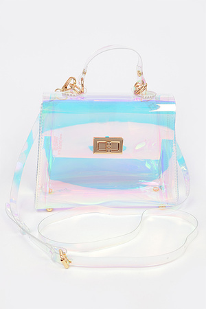 Hologram Transparent Crossbody Bag