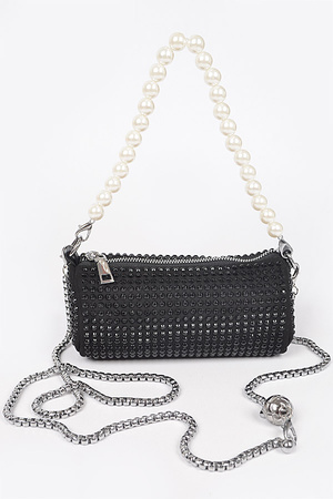 Hotfix Tube Pearl Handle Bag