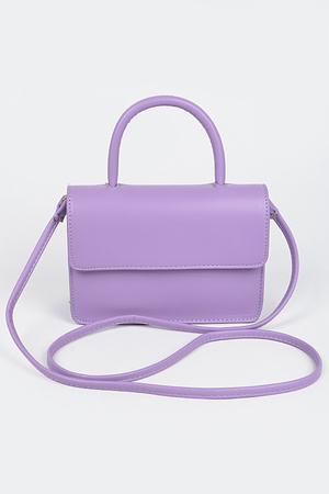 Faux Leather Pleated Shoulder Strap Bag