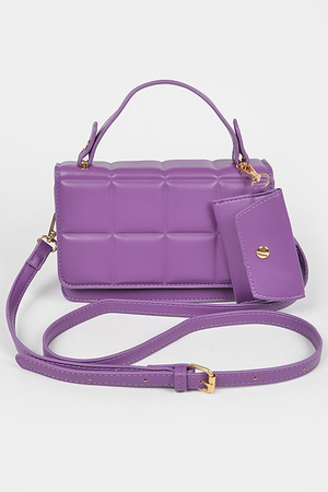 Quilted Top Handle Bag
