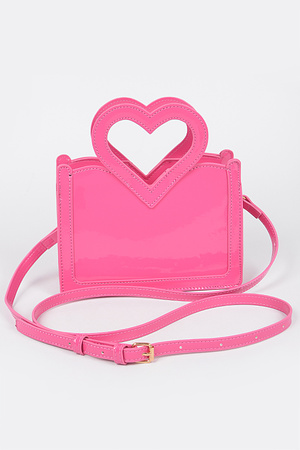 Enamel Top Handle Bag