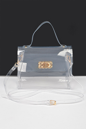 Transparent Top Handle Bag
