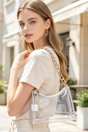 Transparent Big Chain Bag