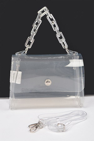Transparent Big Chain Bag