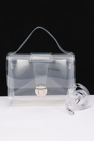 Transparent Top Handle Bag