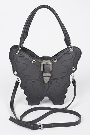 Faux Leather  Butterfly Bag