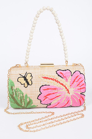 Embroidery Party Clutch
