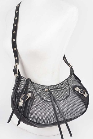 Shinny Hot Fix Shoulder Bag