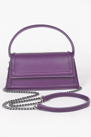 Vegan Leather Flap Bag