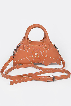 Halloween Bat Top Handle Clutch