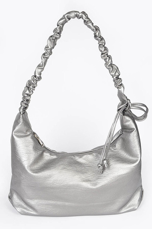 Faux Leather Hobo Bag