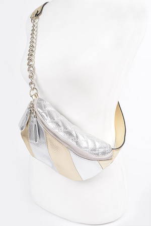 Multi Metallic Color Fanny Pack