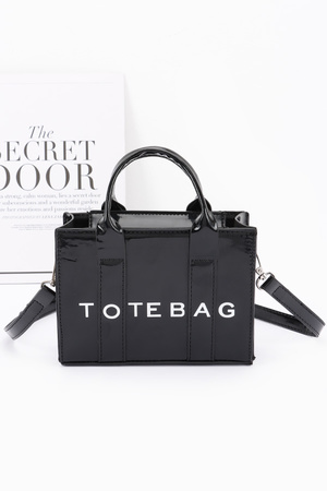 Mirror Metallic Small Tote Bag