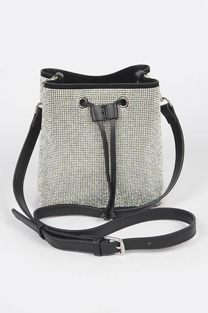 Rhinestone Bucket Bag