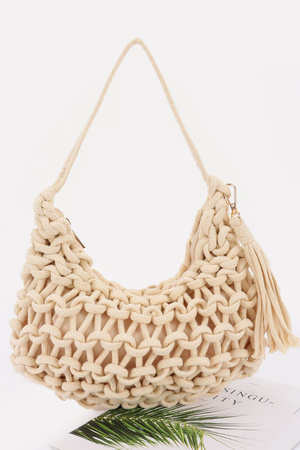 Handmade Cotton Braided Shoulder Bag