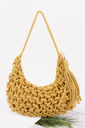 Handmade Cotton Braided Shoulder Bag