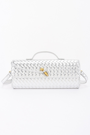 Woven Leather Handbag