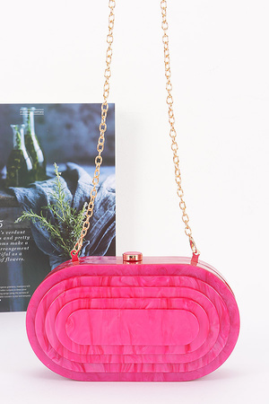 Acrylic Marble Clutch