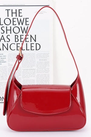 Enamel Faux leather shoulder Bag