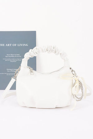 Patent Vegan Leather Bag w/ Bag Charm