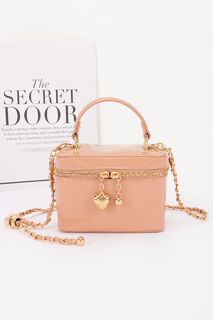 Patent Faux Leather Envelope Clutch