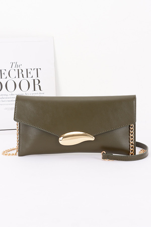 Vegan Leather Envelope Clutch Bag
