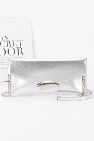 Vegan Leather Envelope Clutch Bag