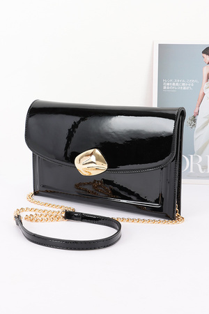 Patent Leather Clutch Bag